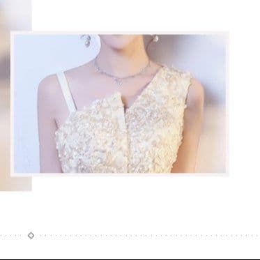 キャバドレス 立体フラワー刺繍ノースリーブフレアキャバドレス
